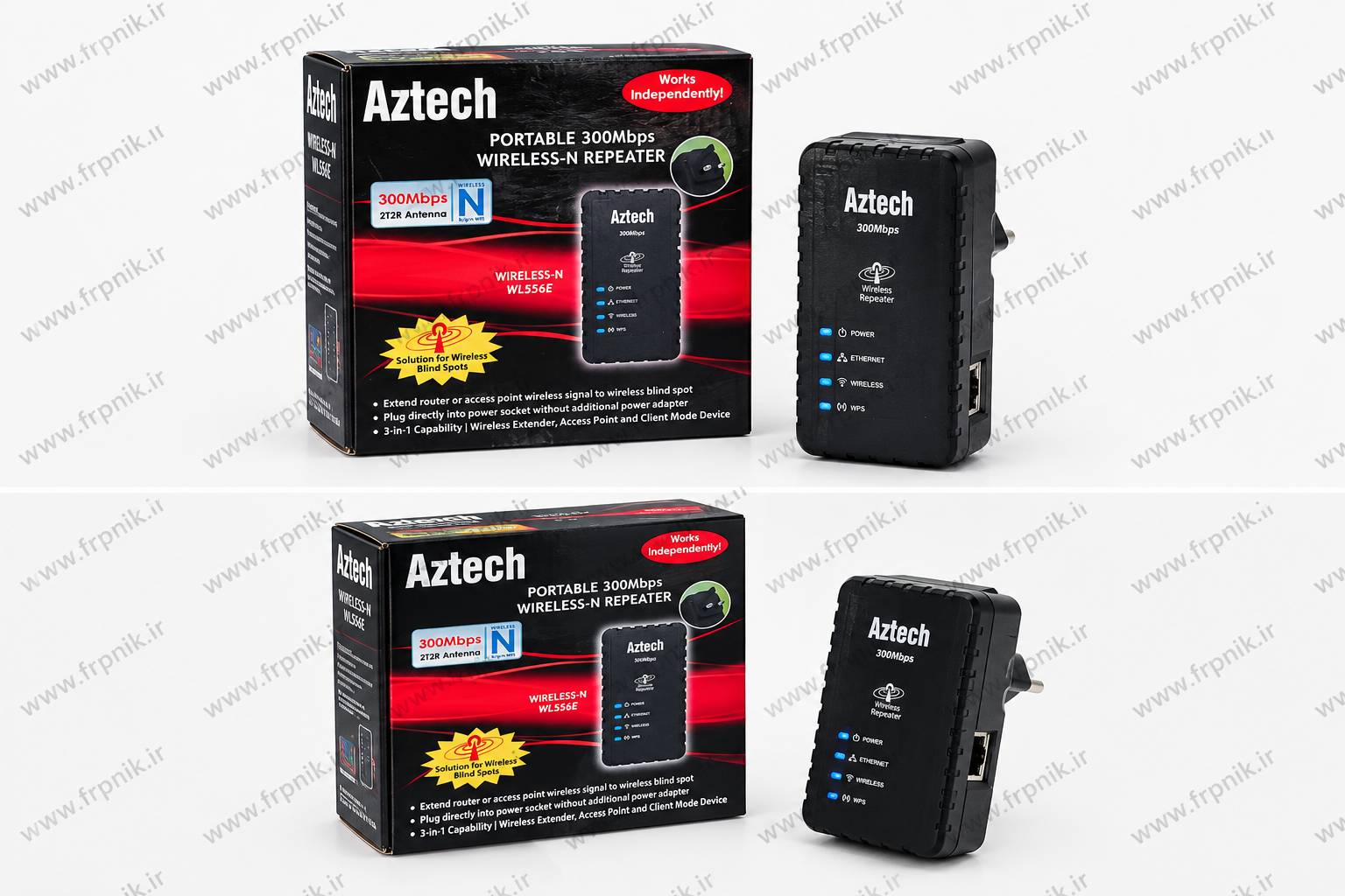 تقویت‌کننده و تکرارکننده وای‌فای Aztech WL556E
